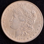Moeda Estrangeira, USA, Valor Dollar ( Morgan ), Ano 1878 , Prata, Peso 26,6 g, Soberba/FC.
