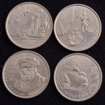 Moedas de PORTUGAL, República, Comemorativas - Série Os Descobridores, Valor 200 Escudos, Data 1998, Níquel, Flor de Cunhos.