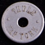 Rara Moeda Estrangeira, THULE - KAP YORK, Valor 25 Ore, Data 1910, Alumínio, Soberba/FC.