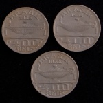 Moedas do Brasil, " Série Brasileiros Ilustres - Oswaldo Cruz", Valor 400 Reis, Datas 1936; 1937 e 1938, Níquel, Muito Bem Conservadas.