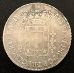 Moeda do Brasil, Colônia - Reinado D.Maria I, Valor 640 Reis, Ano 1803, Casa da Moeda da Bahia, Prata, Muito Bem Conservada.