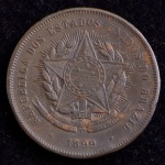 Moeda do Brasil, República, Valor 20 Reis, Ano 1899, Bronze, Soberba.