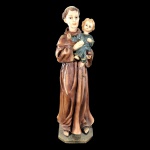 ARTE SACRA - IMAGEM DE SANTO ANTÔNIOEM RESINA - MED: 37 X 11 X 11 CM.