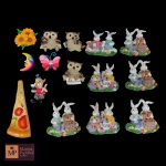 QUINZE ÍMÃS PARA GELADEIRA - MAIOR:13 X 5 CM E MENOR: 5 X 5 CM.
