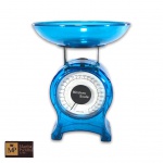 BALANÇA DE COZINHA NA COR AZUL - MED:19 X 13 CM.