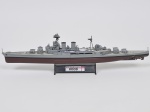 COLECIONISMO - Miniatura de  Navio de Batalha em metal esmaltado e finamente decorado retratando HMS Battlecruiser Hood - Escala 1:700 acondicionado em estojo. Med: 37 x 5cm