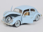 COLECIONISMO - BURAGO - VW Fusca 1955 - Miniatura de carrinho de coleção em metal esmaltado Escala 1/18. Med: 24 x 9 x 7cm