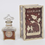 PERFUME - Guerlain Shalimar - Frasco de perfume de coleção frances em cristal baccarat do ano 1950. com embalagem original. 12cm
