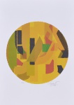 CHAGUITO - Composição - Litografia a cores, assinado a lápis e datado de 1999. Med: 30 x 42cm