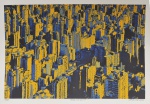 CHAGUITO - Verão em Sampa - Litografia a cores, assinado a lápis, tiragem 09/50 e datado de 2021 Med: 30 x 42cm