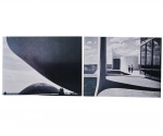 MARCEL GAUTHEROT - Duas fotografias em reprodução sendo "Vista da Capela do Palácio Alvorada" e "Abóboda Congresso Nacional" Projetos de Niemeyer Med: 19 x 15cm