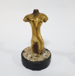 TONNY - Escultura em Bronze / Representando Torso Feminino / Medindo 13 cm de altura