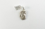 Pingente em prata 925, representando face de cristo. Tamanho : 3,5 cm.