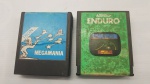 Lote 02 Jogos Cartuchos Fitas de Atari Enduro/Tron.Não TestadoNão garantimos o funcionamento caso o envio seja feito pelos correios ou transportadora