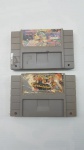 Dois Cartuchos - Fitas de Super Nintendo Snes Originais.Não Testados.Não garantimos o funcionamento caso o envio seja feito pelos correios ou transportadora.