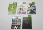 Lote Com 05 Manuais de Jogo para Console Videogame Xbox 360 Originais em Excelente Estado de Conservação