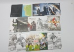 Lote Com 15 Manuais,Folhetos,Encartes, Códigos de Ativação Para Videogame Console Playstation 3 - Ps3 , Incluindo o Manual do GTA V Com o Mapa e o Manual do God Of War! 