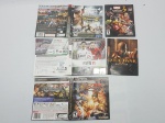 Lote Com 03 Encartes + 2 Manuais Para Jogos de Console Videogame Playstation 3 - PS3 - Virtua Figher 5, FIFA 11, Street Figher Vs Tekken, Marvel Vs Capcom 3, God Of War Collection.