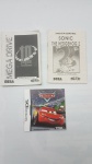 03 manuais, originais , sendo 02 de Mega Drive Tectoy e 1 de Nintendo DS