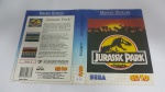 Encarte Para Jogo de Console Master System Tectoy Jurassic Park  Original em Excelente Estado de Conservação