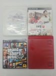 4 DVDs jogos de Playstation 3 - PS3 Original - NHL 14 - Fifa 12 - Grand Theft Auto Five - Lego Marvel Super Heroes