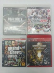 4 DVDs jogos de Playstation 3 - PS3 Original - Call of Duty Black Ops - Pes 2014 Pro Evolution Soccer - Grand Theft Auto IV - Mortal Kombat vs DC Universe