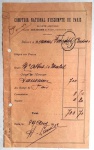 GA041 - Ordem de crédito  da Comptoir National D`Escompte de Paris, decada  de 1910.