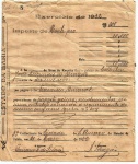 GA121B - Documento do Tesouro Municipal de Santo Amaro - Imposto de Montepio