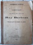 GA132 - DISCURSO DO SENADOR RUY BARBOSA, proferido em 1896, 1ª. edição.