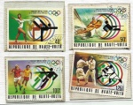 AV1369C - Selos HAUTE-VOLTA - Serie com 4 Selos - Esportes - Jogos Olímpicos - 1976 