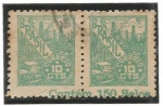 AV5316 - Par de Selos - NETINHA - SR463 - Picote deslocado - Com Legenda - 1946/51