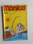 Gibi ou HQ - Almanaque da Mônica nº 25, ano 1972, editora Abril, possui assinatura na capa e contracapa, lápis de cor na capa nas gotas d'água.