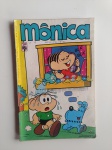 Gibi ou HQ - Almanaque da Mônica nº 90, ano 1977, editora Abril, bordas amareladas.