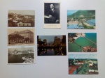 Colecionismo Cartão Postal Fotografia. Lote com 8 antigos cartões postais usados, selados e carimbados no Brasil.