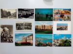 Colecionismo. Cartofilia Cartão Postal Fotografia. Lote com 11 antigos cartões postais usados, selados e carimbados na Holanda, França, Chile, Portugal, Inglaterra e Iuguslavia.