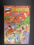 Gibi ou HQ - Reedição Disney Especial Os Monstros 16, ano 1983, editora Abril, lateral com  pequeno amassado, contracapa com anotações.