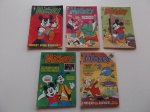 Gibi ou HQ - 5 revistas Mickey, década 80, editora Abril.