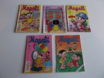 Gibi ou HQ - 5 revistas da Magali, década de 80/90, editora Abril.
