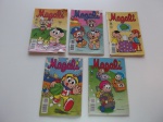 Gibi ou HQ - 5 revistas da Magali, década de 90, editora Abril.