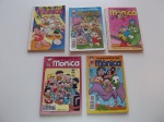Gibi ou HQ - 5 revistas do Almanaque da Mônica, década de 90, editora Abril.