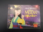 Mini revista Disney Mulan nº 1, ano 1998, editora Abril, 82 páginas, capa com marcas de dobradura.