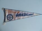 Flâmula 70º aniversário do Colégio Americano 1885 - 1955, 52m comprimento, desgaste usual e manchas, no estado.