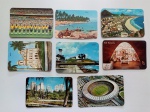 Colecionismo. Lote com 8 calendários de bolso: Bahia, Rio, Futebol, Belo Horizonte.