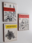 3 Revistas do Clube Militar, nºs 146, 148 e 149, década de 60, ano XXX diretor Coronel Ubiratan Miranda, ano XXXI diretor Major José Jesus Lopes, capas com manchas amareladas, laterais amareladas.