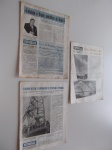 3 publicações da Petrobrás, nºs 96, 100 e 102, ano 1957, editado pela Assessoria de Relações Públicas, 15 páginas cada, algumas manchas amareladas.