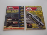 2 Revistas Quatro Rodas, ano 1991, com matéria de capa: Novo Santana, Que Monza é Este?