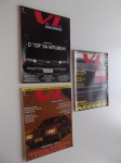 3 Revistas V. I. - Veículos Importados, Connect editora,  com matéria de capa: O Top da Mitsubishi, Mercedes 320E, O Novo Honda Accord.