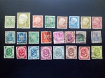 Colecionismo Filatelia Selos Antigos. Lote com 24 selos da Alemanha - Deutsches Reich - Deutsches Bundepost.