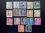 Colecionismo Filatelia Selos Antigos. Lote com 17 selos da Espanha - Espana Correos.