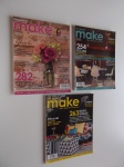 3 revistas Rita Paiva Arte e Design Para o Bem Viver, nºs 39, 40 e 42, editora Minuano, 130 páginas cada uma.